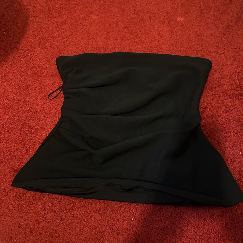 Black Strapless Top